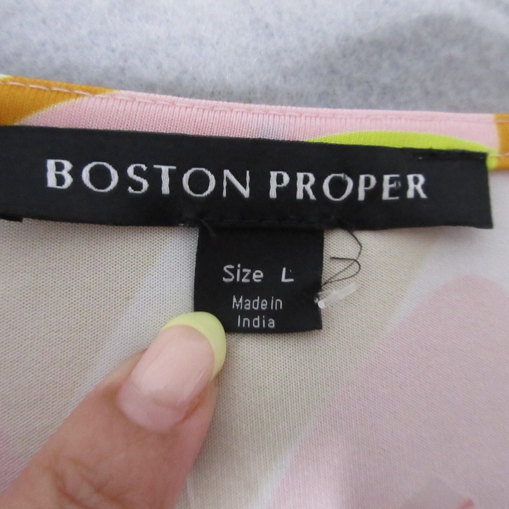Boston Proper Dress Large Sequin Maxi Cut Out Ruche Psychedelic Colorful - Picture 5 of 14